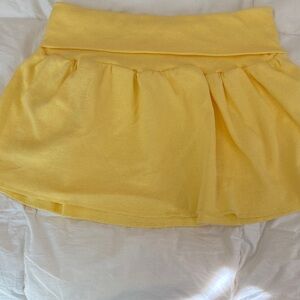 Sunny Yellow Womens Swim Coverup Skirt S/M